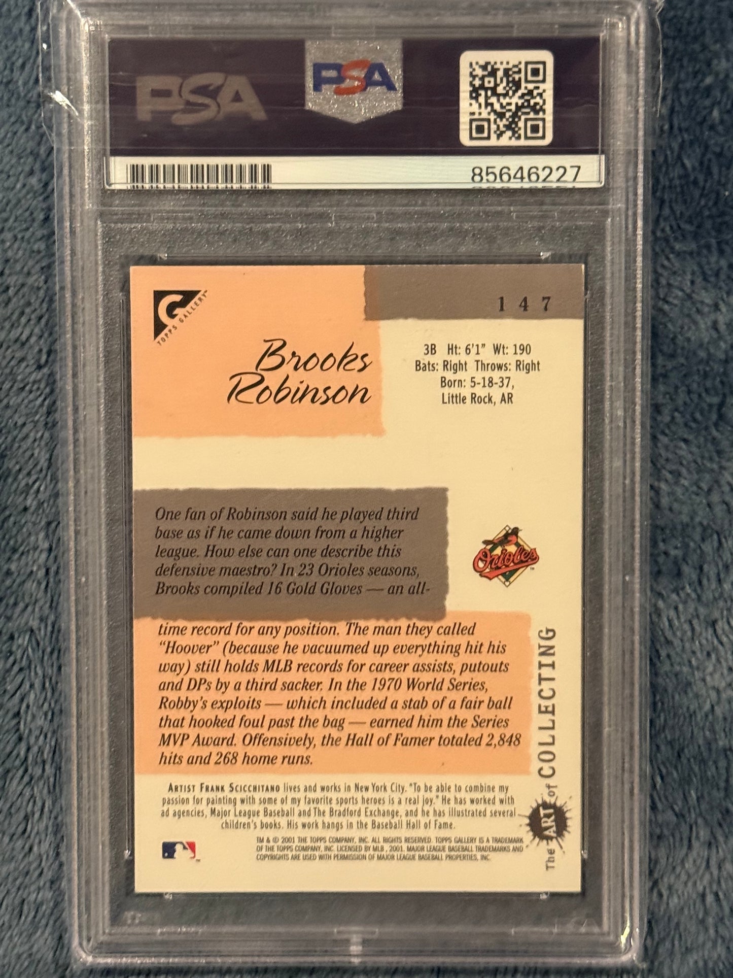 Brooks Robinson Signed Card PSA/DNA Certified Auto