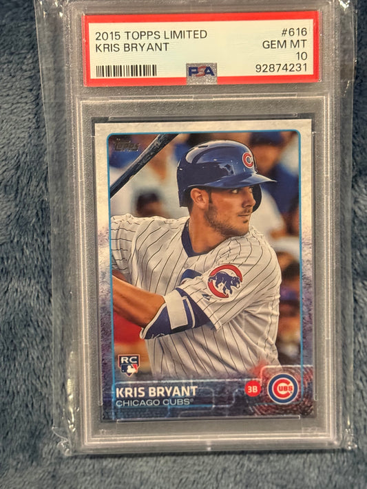 2015 Topps Kris Bryant Rookie Card PSA 10 Gem Mint