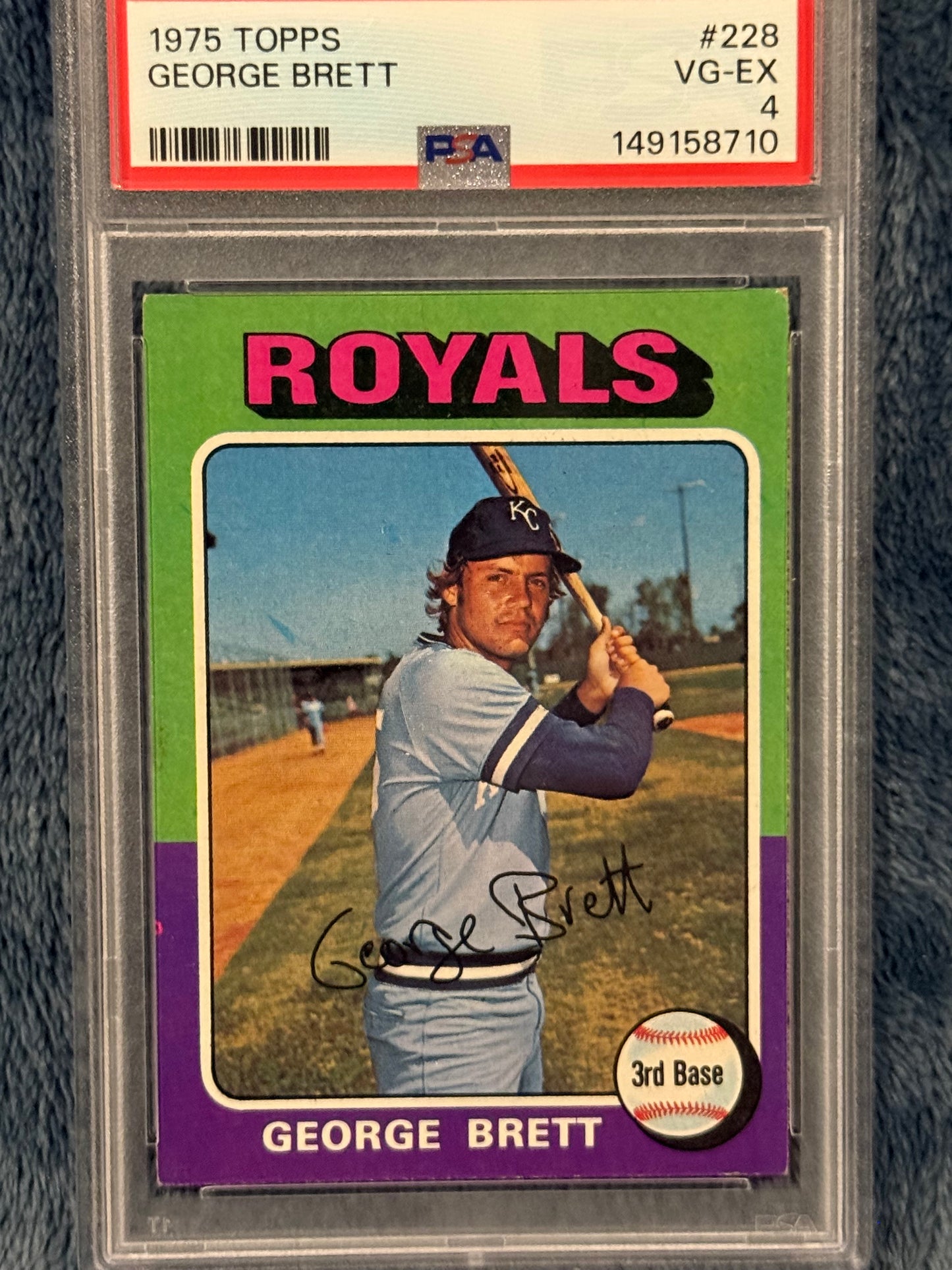 1975 Topps George Brett Rookie Card PSA 4