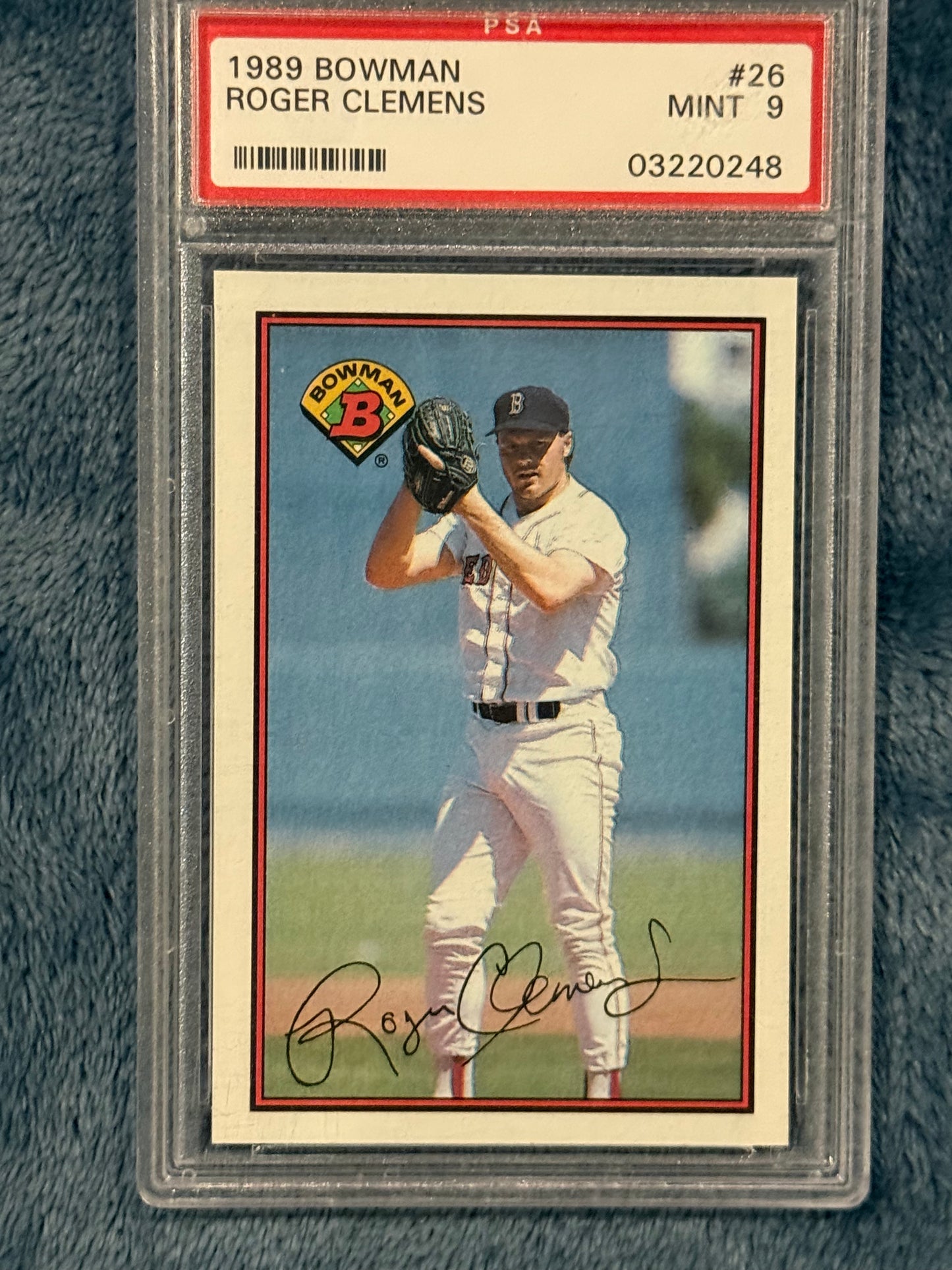1989 Bowman Roger Clemens PSA 9
