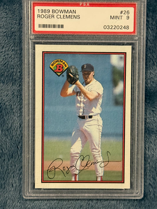 1989 Bowman Roger Clemens PSA 9