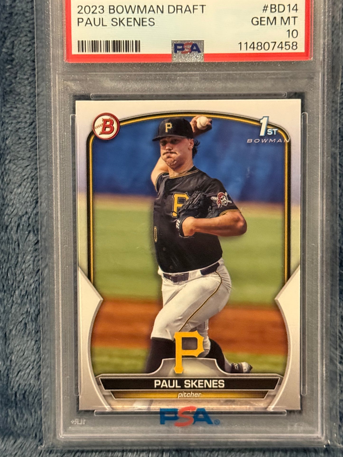 2023 Bowman Draft Paul Skenes 1st Bowman PSA 10