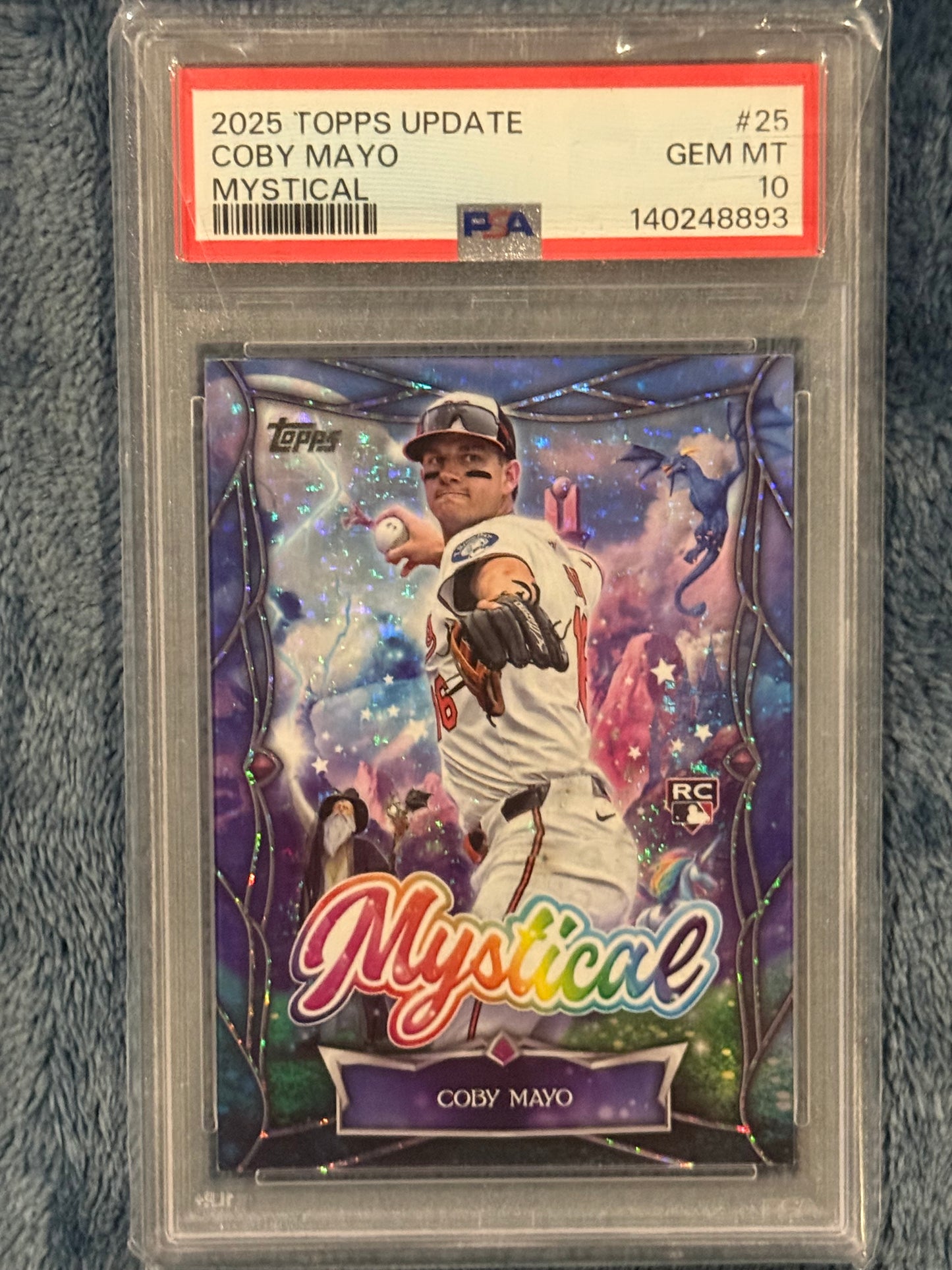 2025 Topps Update Mystical Coby Mayo Rookie PSA 10