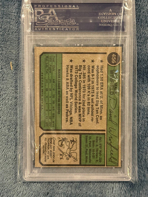 1974 Topps Dave Winfield Rookie Card PSA 7