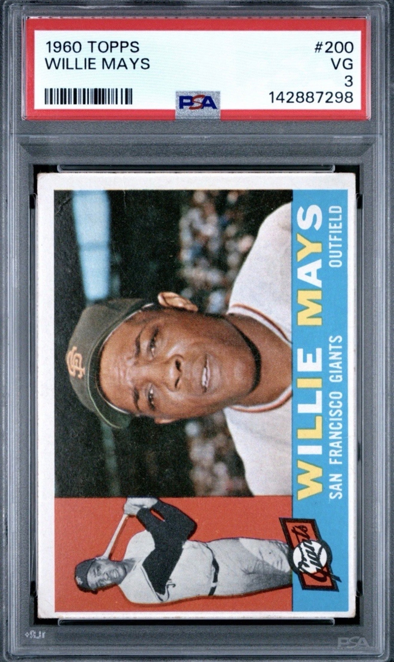 1960 Topps Willie Mays #200 PSA 3 VG | San Francisco Giants | HOF Vintage