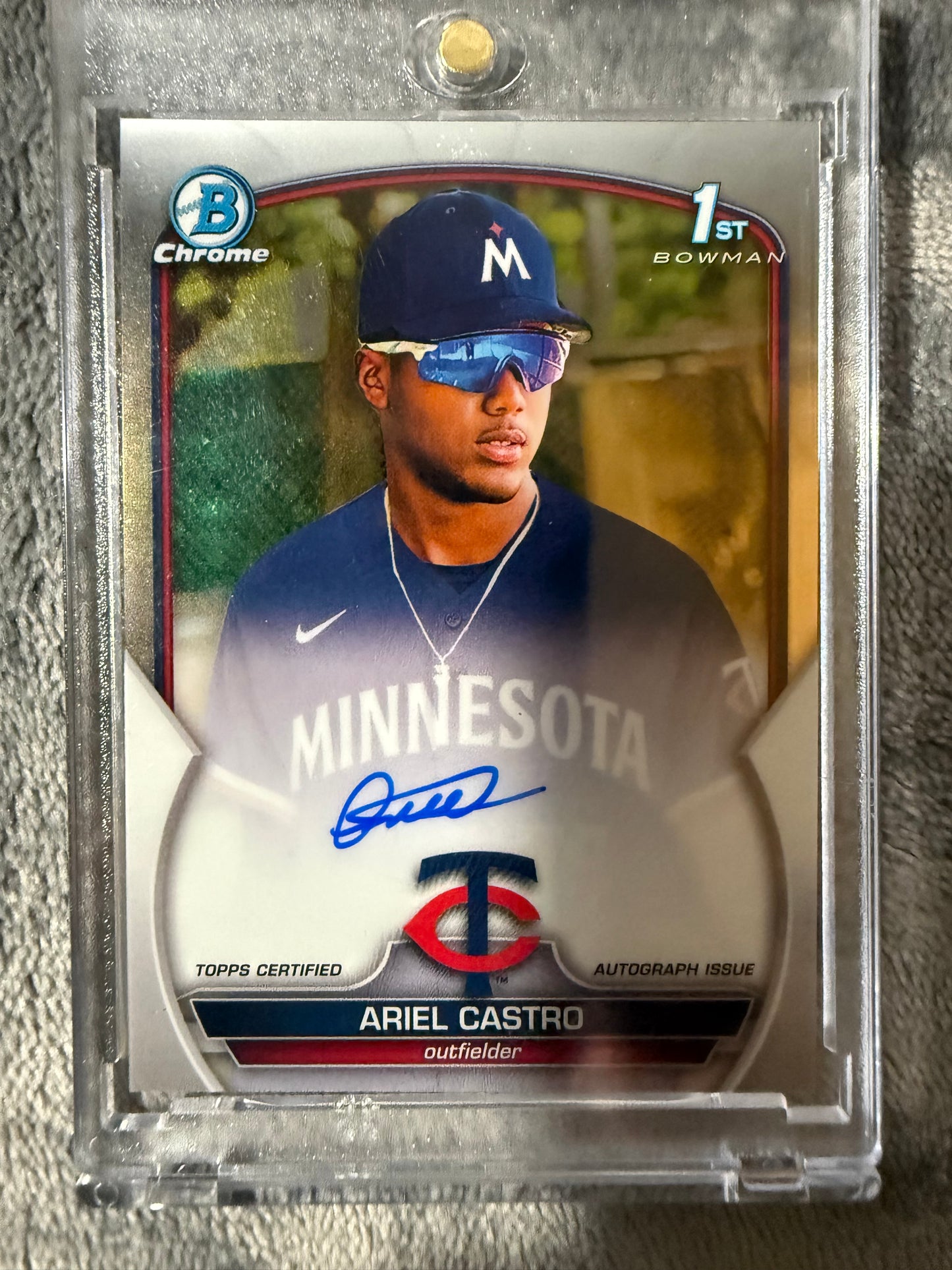 Bowman Chrome Ariel Castro 1st Bowman Auto Minnesota Twins
